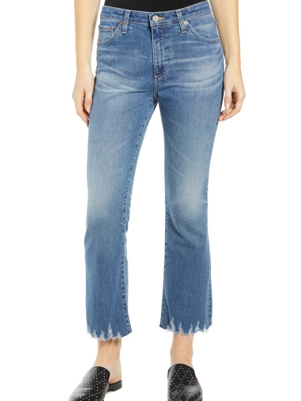 NWT AG Adriano Goldschmied Jodi Crop Jeans Waist 24